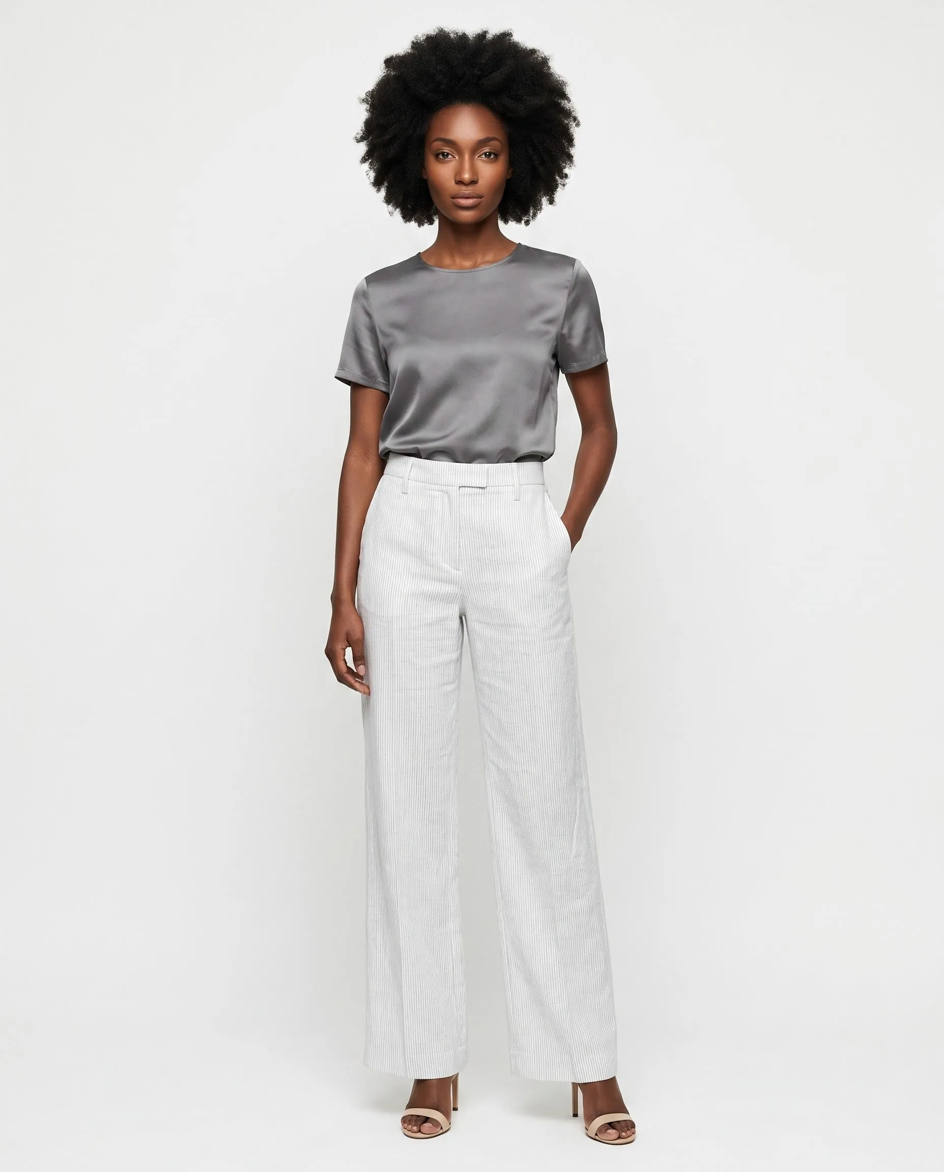 BRUNELLO CUCINELLI WOMEN'S OFF WHITE LINEN TROUSERS sold by Lord & Taylor product image thumbnail 2