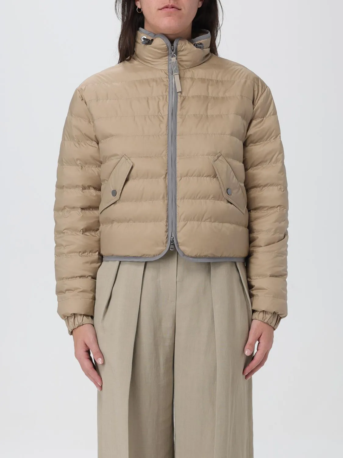 BRUNELLO CUCINELLI WOMEN'S KAMUT QUILTED CROPPED JACKET sold by Lord & Taylor