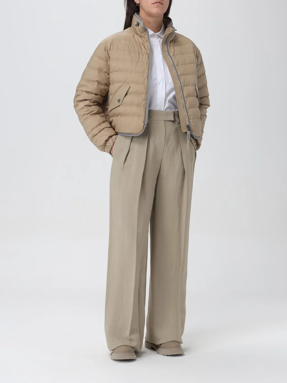 BRUNELLO CUCINELLI WOMEN'S KAMUT QUILTED CROPPED JACKET sold by Lord & Taylor product image thumbnail 2