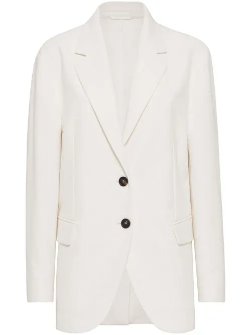 BRUNELLO CUCINELLI WOMEN'S OFF WHITE LINEN BLEND BLAZER sold by Lord & Taylor product image thumbnail 3