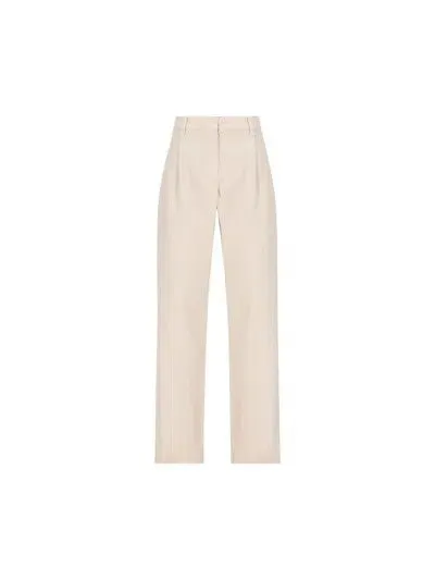 BRUNELLO CUCINELLI WOMEN'S WARM WHITE TAILORED TROUSERS sold by Lord & Taylor
