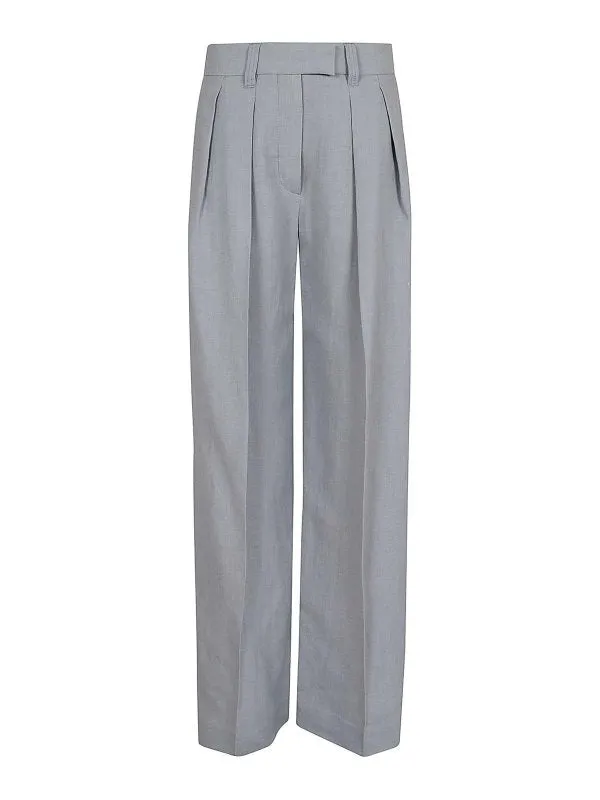 BRUNELLO CUCINELLI WOMEN'S LIGHT BLUE LINEN BLEND TROUSERS sold by Lord & Taylor product image thumbnail 5