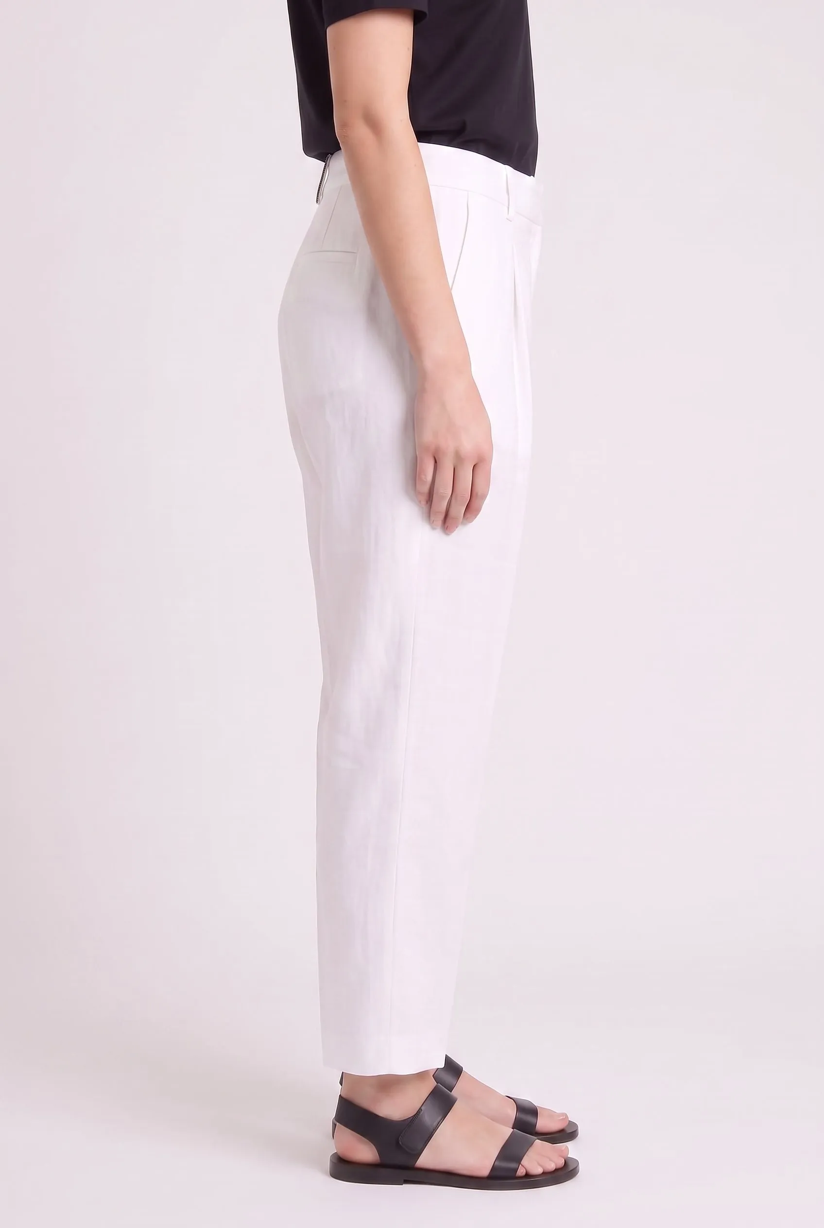 BRUNELLO CUCINELLI WOMEN'S WHITE LINEN BLEND TROUSERS NWT sold by Lord & Taylor product image thumbnail 3