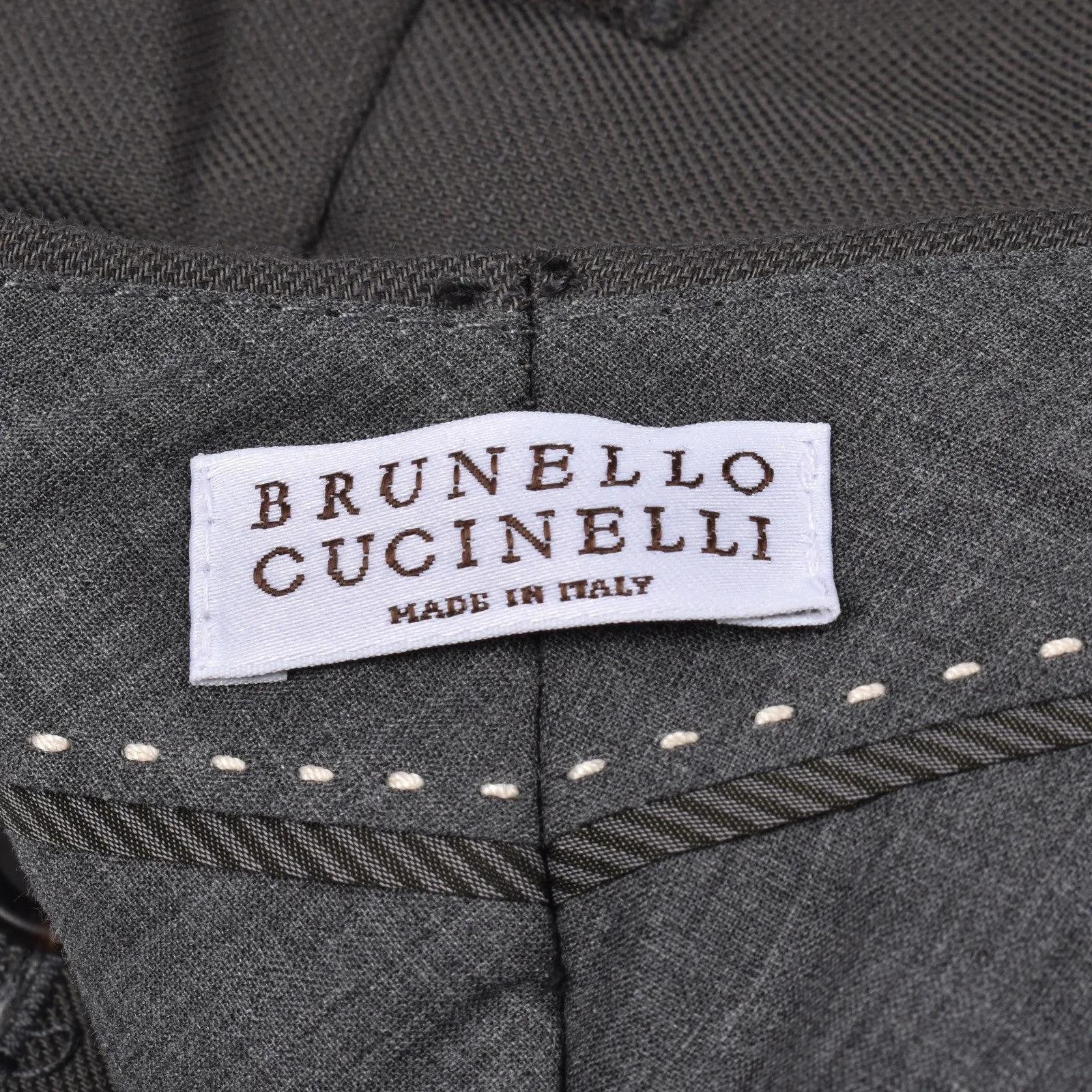 BRUNELLO CUCINELLI WOMEN'S DARK GREY LINEN BLEND TROUSERS sold by Lord & Taylor product image thumbnail 3