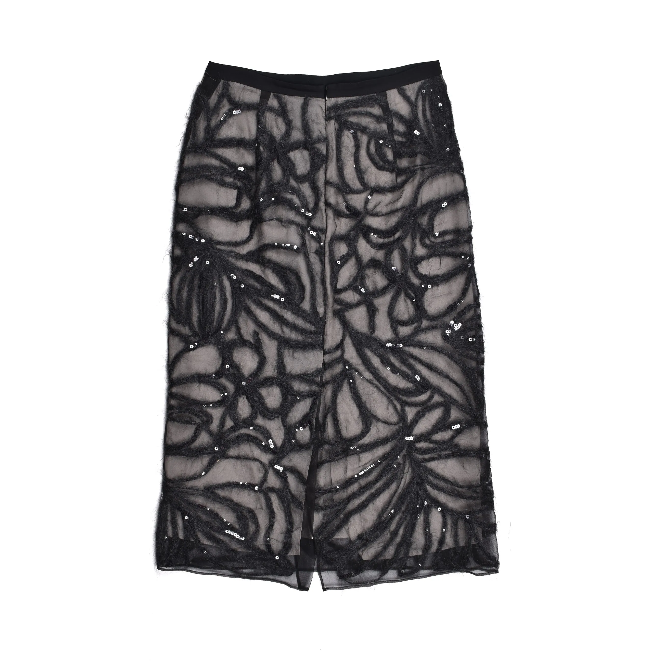 BRUNELLO CUCINELLI WOMEN'S BLACK SILK SEQUIN SKIRT sold by Lord & Taylor product image thumbnail 2