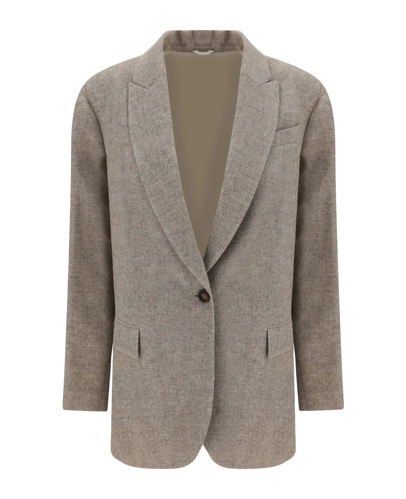 BRUNELLO CUCINELLI WOMEN'S SAND WOOL RELAXED JACKET sold by Lord & Taylor product image thumbnail 3