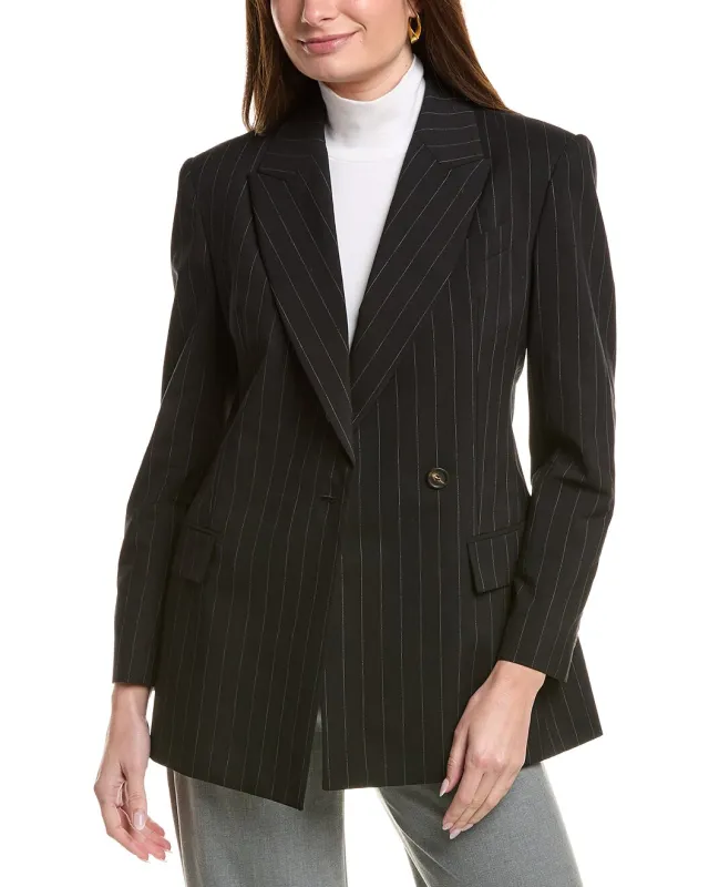 BRUNELLO CUCINELLI WOMEN'S BLACK WOOL TAILORED BLAZER made by Brunello Cucinelli
