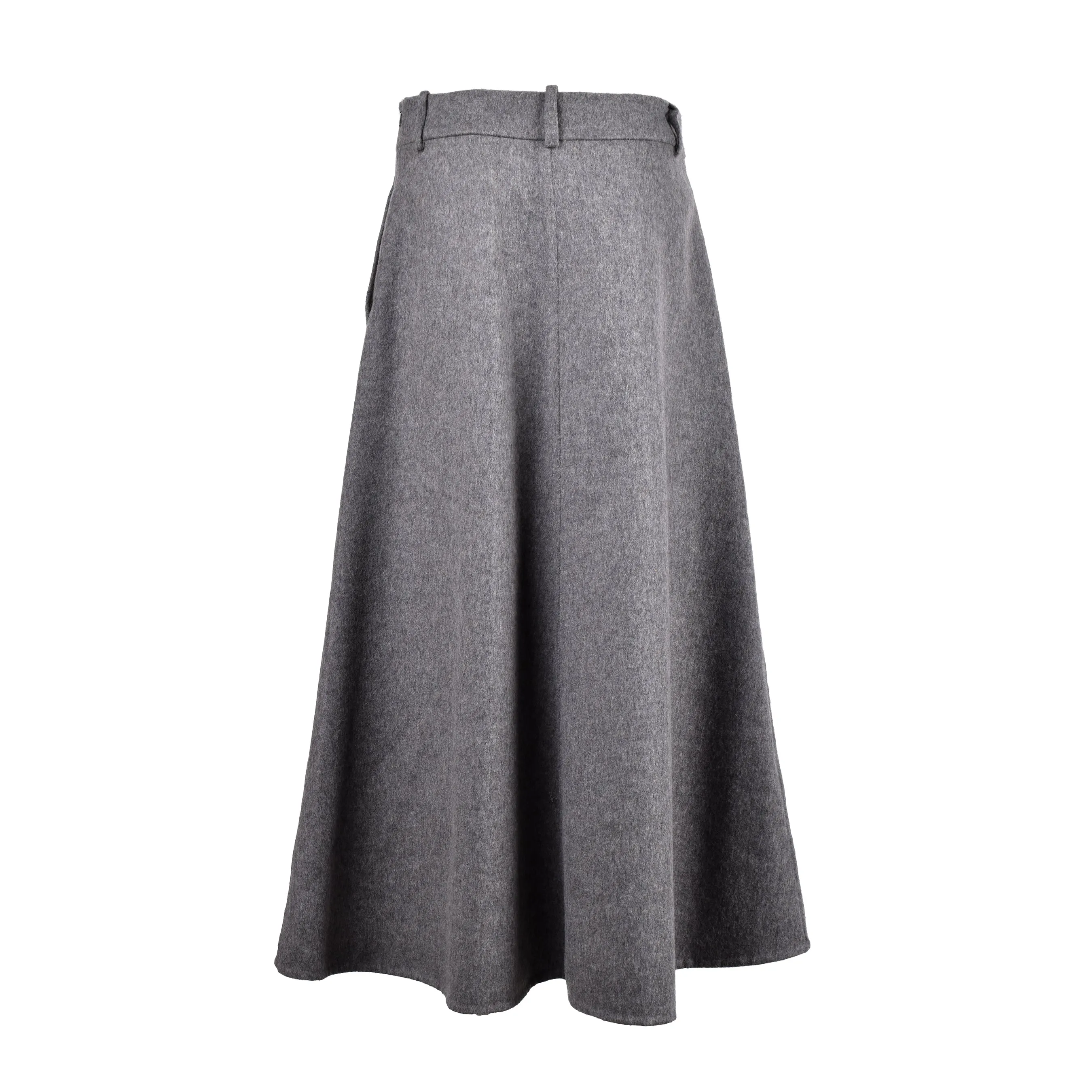 BRUNELLO CUCINELLI WOMEN'S GREY WOOL MIDI SKIRT sold by Lord & Taylor product image thumbnail 2