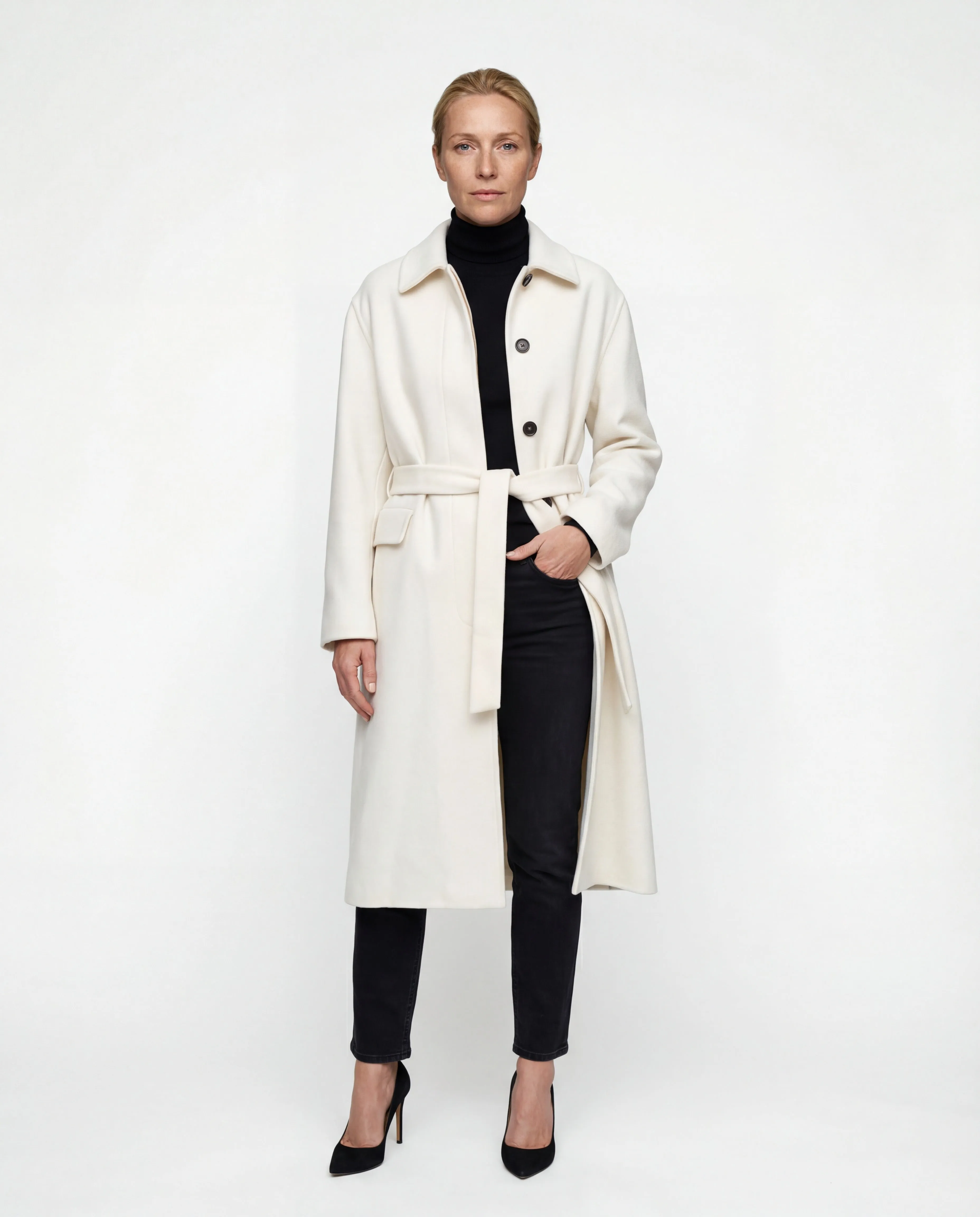 BRUNELLO CUCINELLI WOMEN'S OFF WHITE CASHMERE BELTED JACKET sold by Lord & Taylor product image thumbnail 5