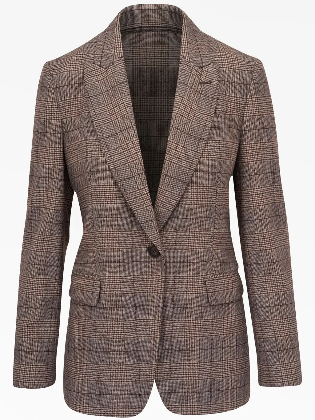 BRUNELLO CUCINELLI WOMEN'S BROWN WOOL BLEND TAILORED JACKET sold by Lord & Taylor