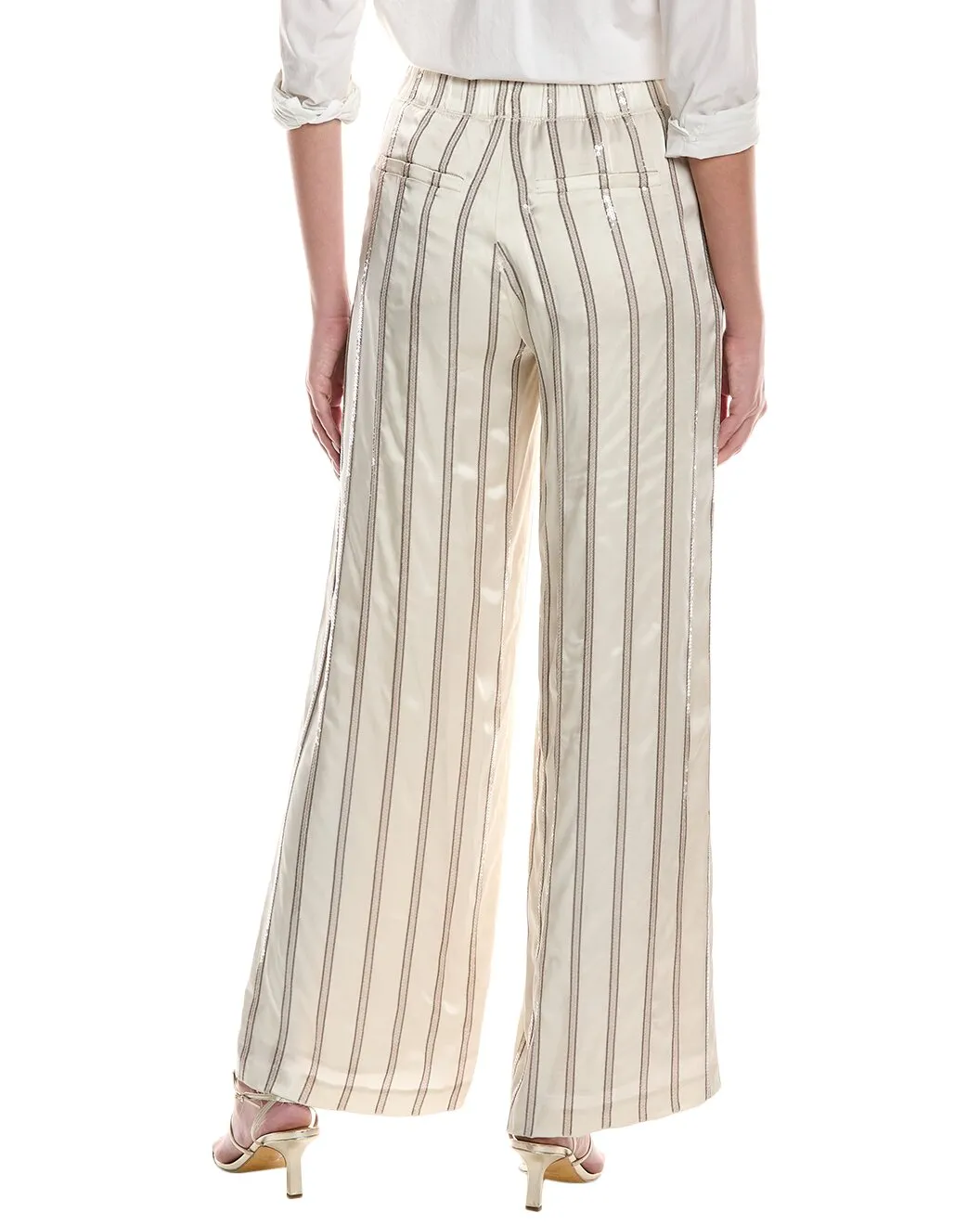BRUNELLO CUCINELLI WOMEN'S WARM WHITE STRIPED TROUSERS sold by Lord & Taylor product image thumbnail 4