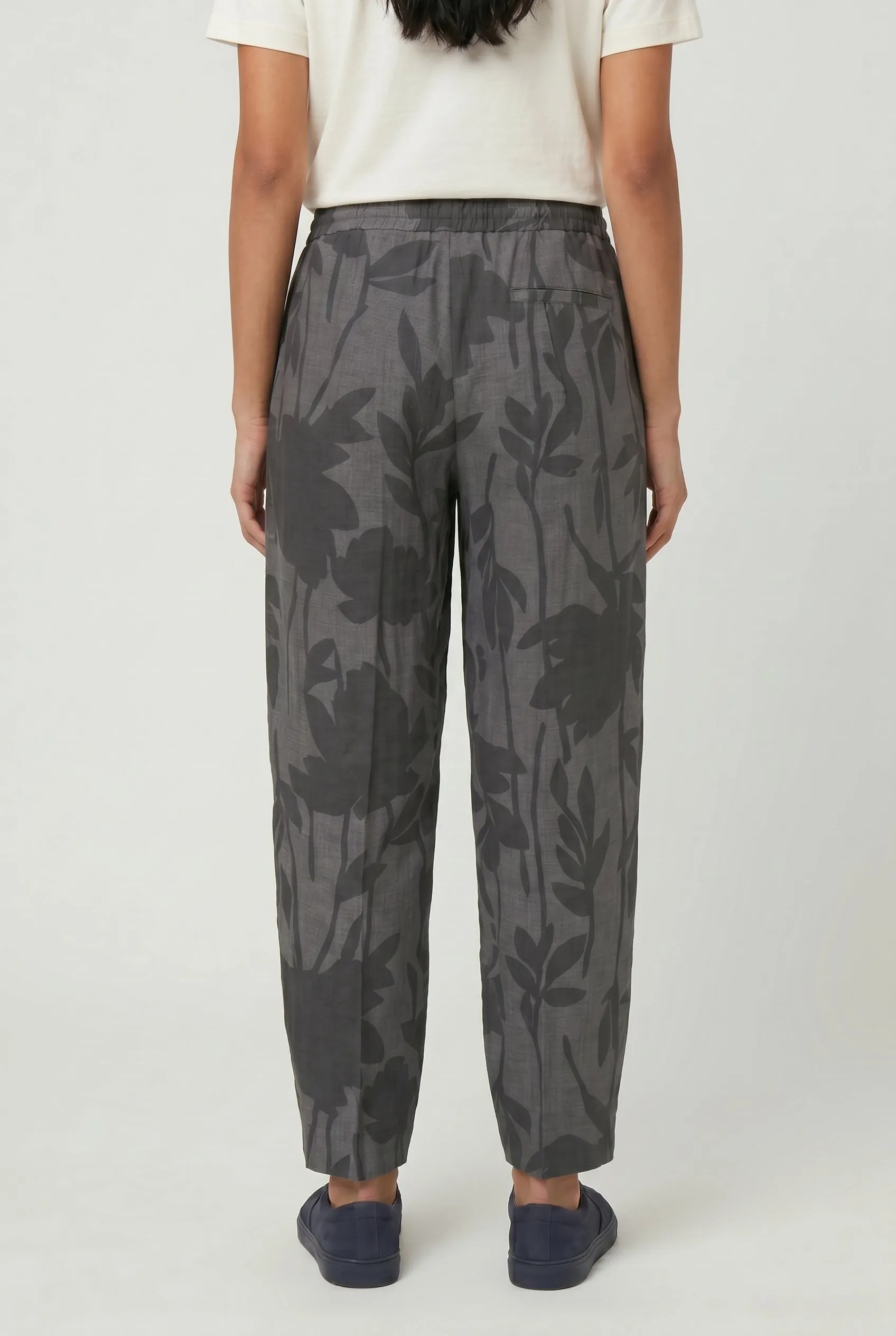 BRUNELLO CUCINELLI WOMEN'S GREY LINEN RELAXED TROUSERS sold by Lord & Taylor product image thumbnail 5