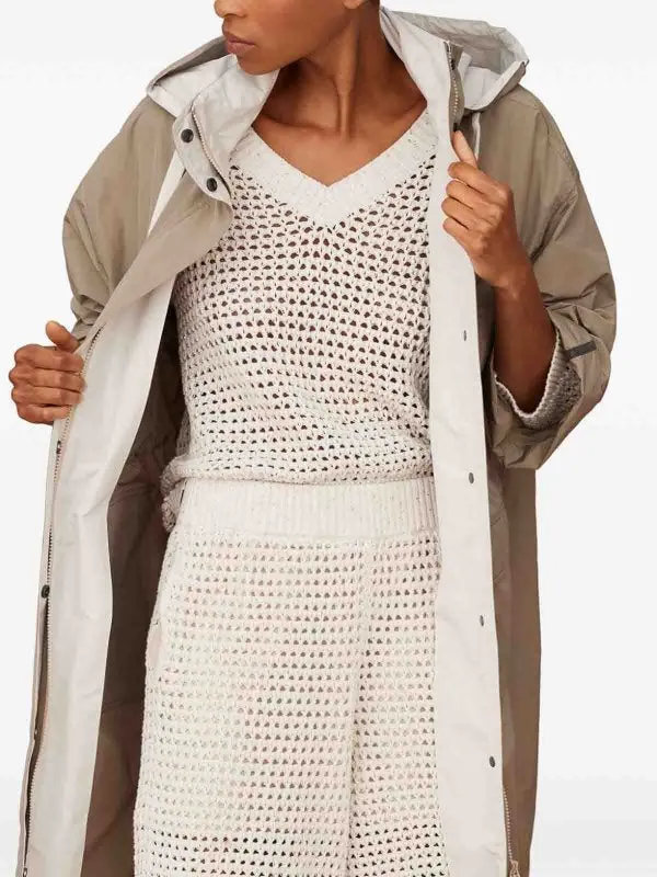 BRUNELLO CUCINELLI WOMEN'S LIGHT BEIGE HOODED PARKA sold by Lord & Taylor product image thumbnail 3