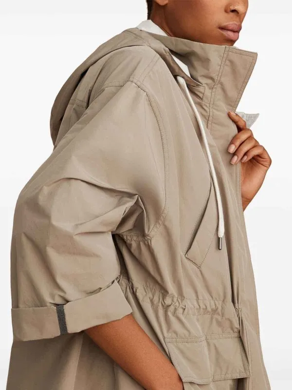 BRUNELLO CUCINELLI WOMEN'S LIGHT BEIGE HOODED PARKA sold by Lord & Taylor product image thumbnail 2