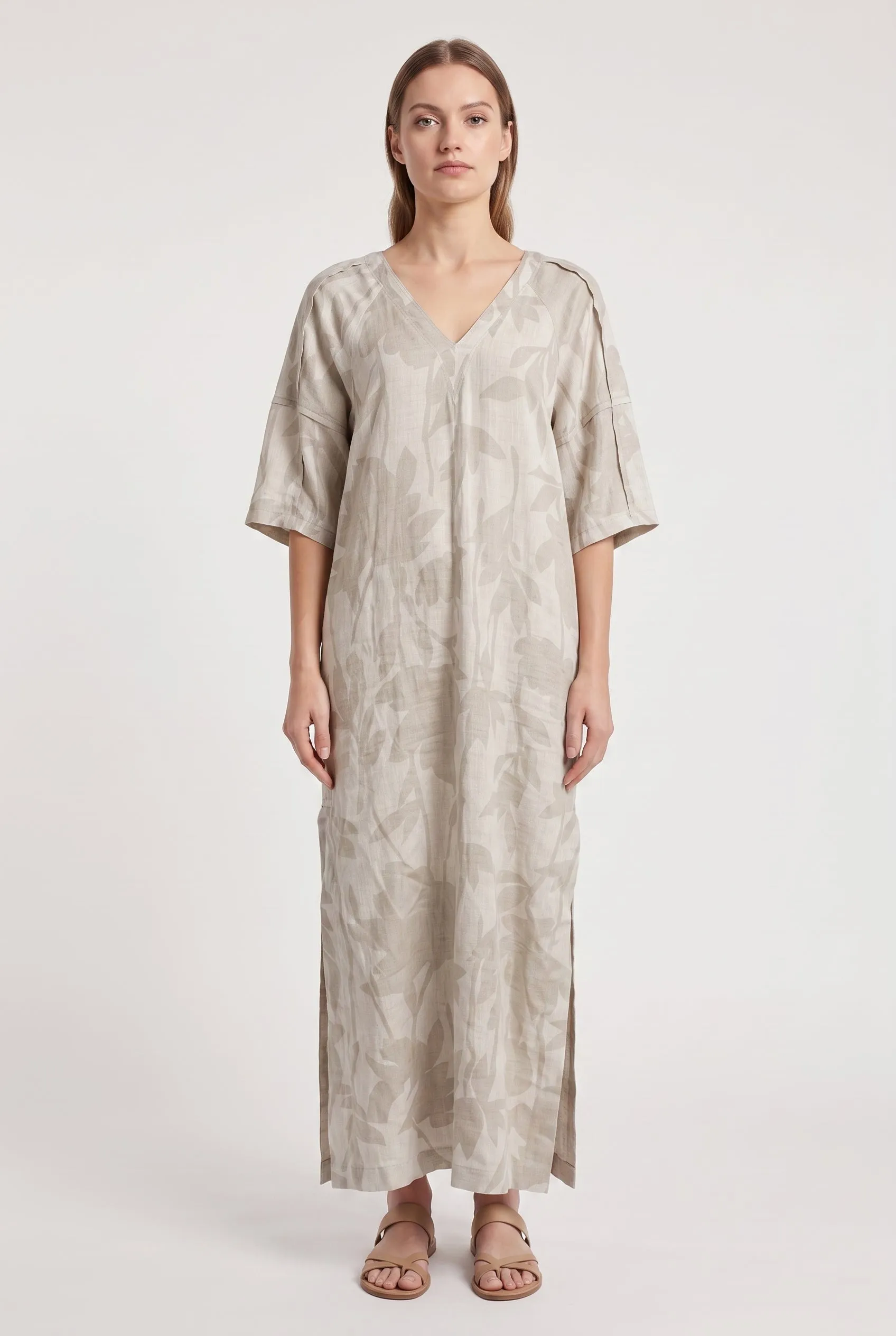 BRUNELLO CUCINELLI WOMEN'S NATURAL LINEN RELAXED DRESS sold by Lord & Taylor