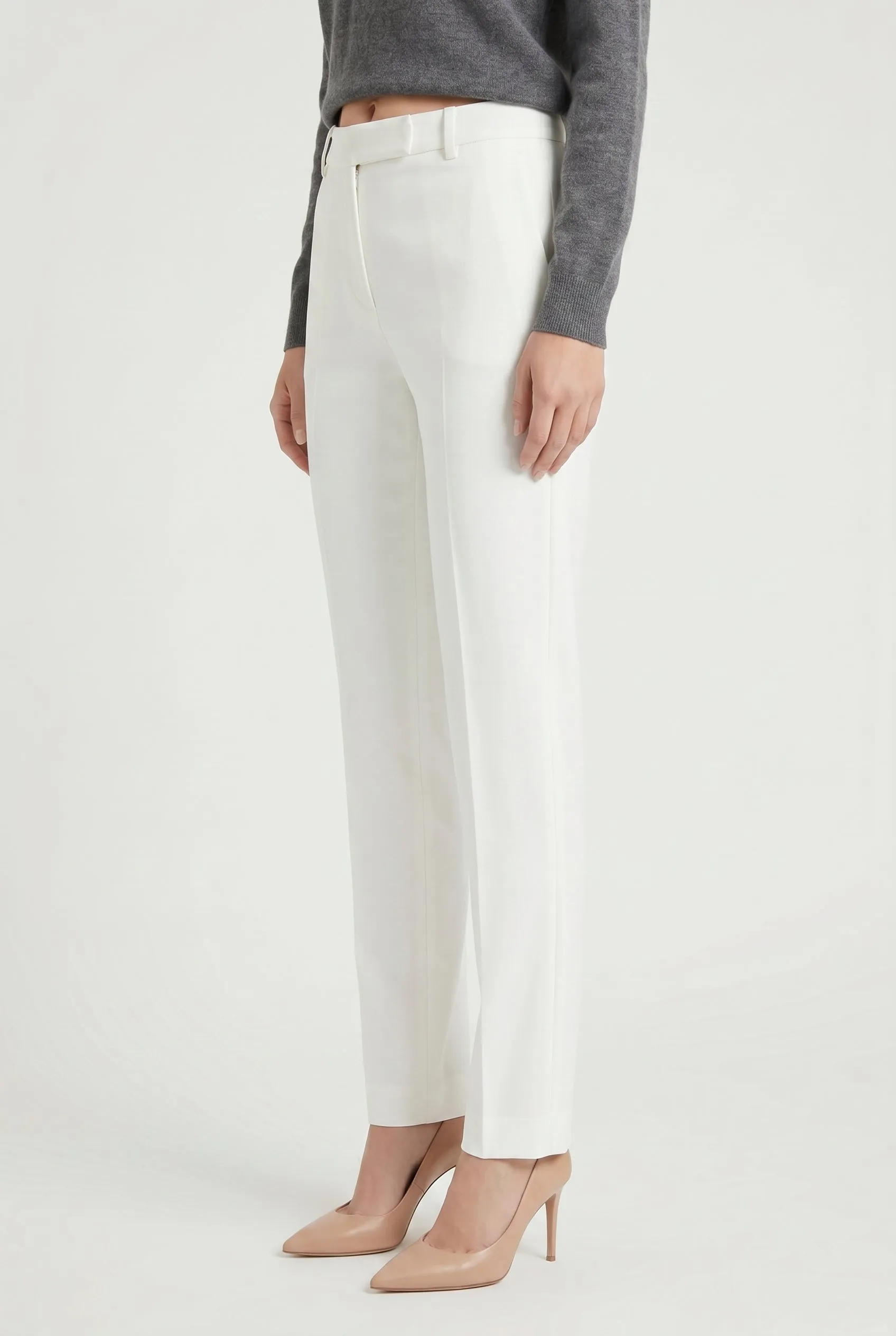 BRUNELLO CUCINELLI WOMEN'S OFF WHITE TAILORED TROUSERS sold by Lord & Taylor product image thumbnail 3