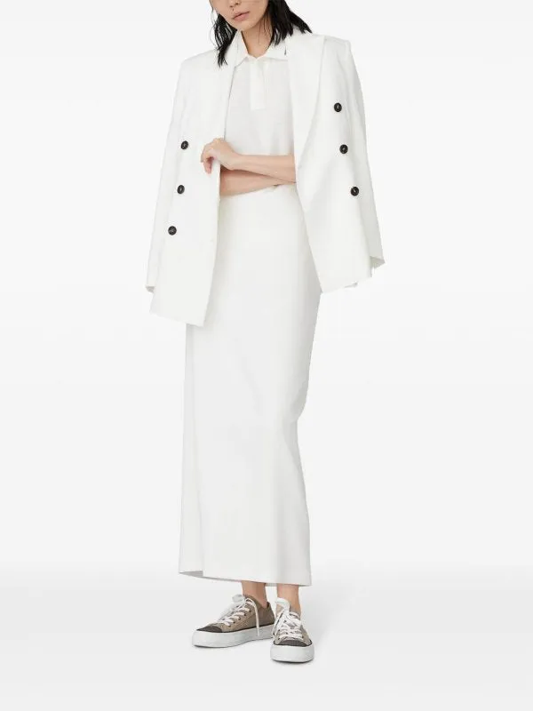 BRUNELLO CUCINELLI WOMEN'S OFF WHITE STRAIGHT COTTON SKIRT sold by Lord & Taylor product image thumbnail 2
