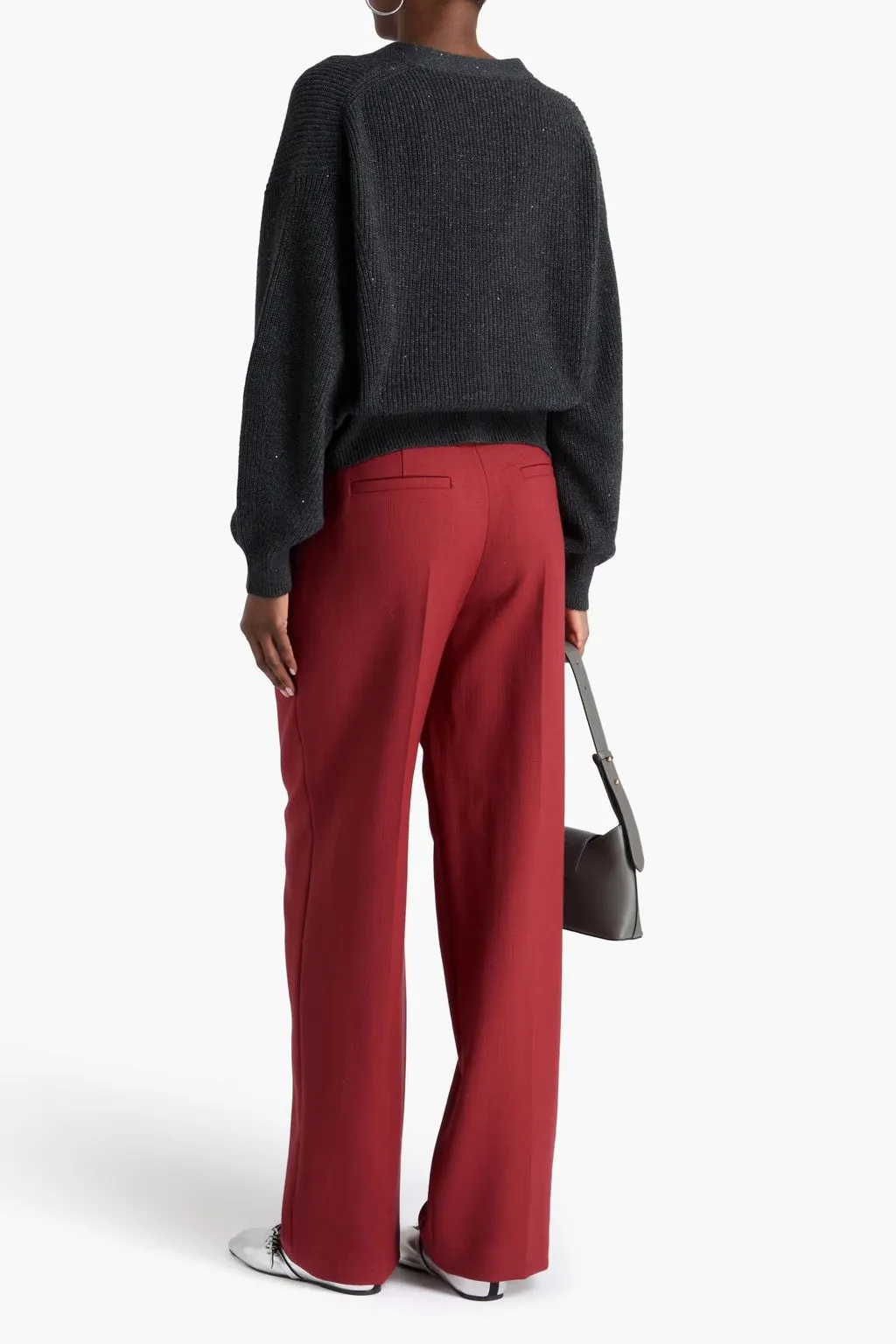 BRUNELLO CUCINELLI WOMEN'S RED WOOL TAILORED TROUSERS sold by Lord & Taylor product image thumbnail 2