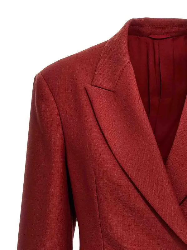 BRUNELLO CUCINELLI WOMEN'S RED WOOL TAILORED BLAZER sold by Lord & Taylor product image thumbnail 3