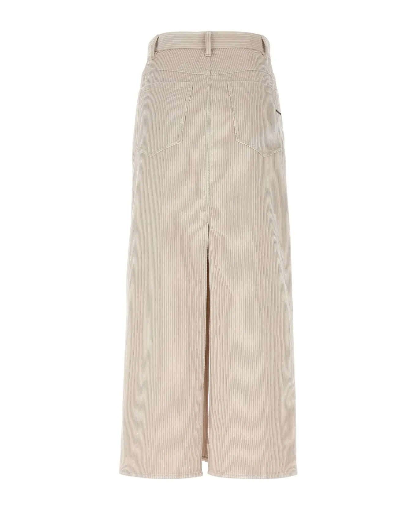 BRUNELLO CUCINELLI WOMEN'S BEIGE PINSTRIPE MIDI SKIRT sold by Lord & Taylor product image thumbnail 2