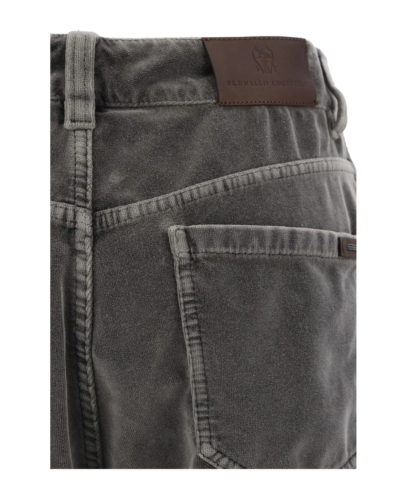 BRUNELLO CUCINELLI WOMEN'S DARK GREY RELAXED TROUSERS sold by Lord & Taylor product image thumbnail 3