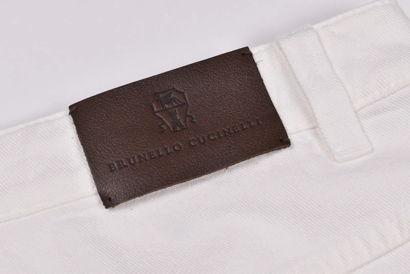 BRUNELLO CUCINELLI WOMEN'S OFF WHITE STRAIGHT COTTON TROUSERS sold by Lord & Taylor product image thumbnail 2