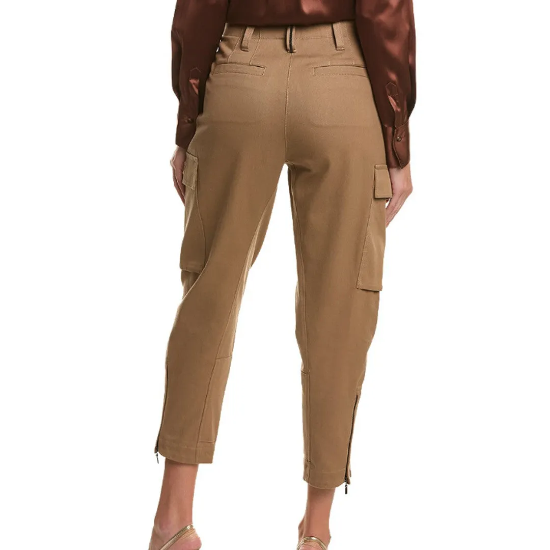 BRUNELLO CUCINELLI WOMEN'S CARAMEL COTTON CARGO TROUSERS sold by Lord & Taylor product image thumbnail 2
