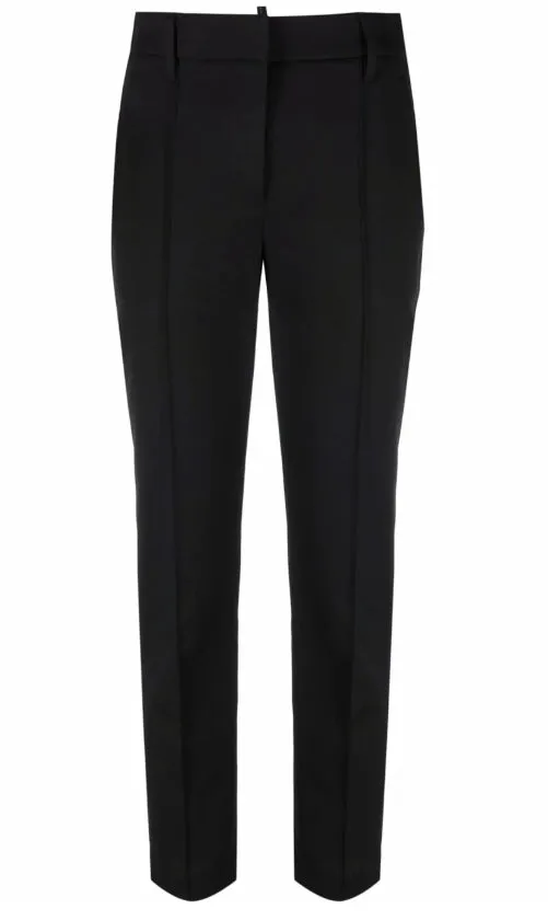 BRUNELLO CUCINELLI WOMEN'S BLACK COTTON TAILORED TROUSERS sold by Lord & Taylor product image thumbnail 3