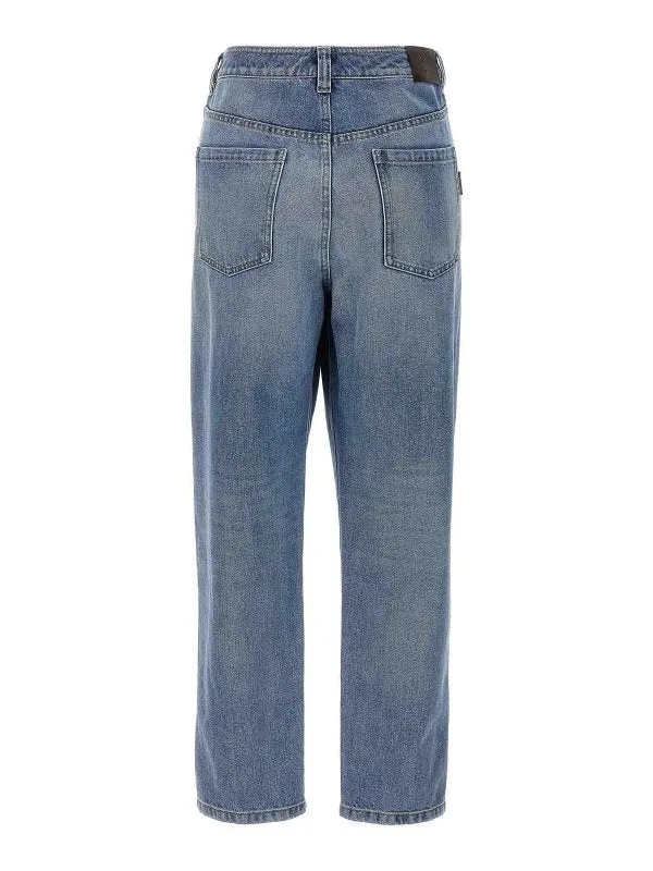 BRUNELLO CUCINELLI WOMEN'S LIGHT BLUE STRAIGHT TROUSERS sold by Lord & Taylor product image thumbnail 2