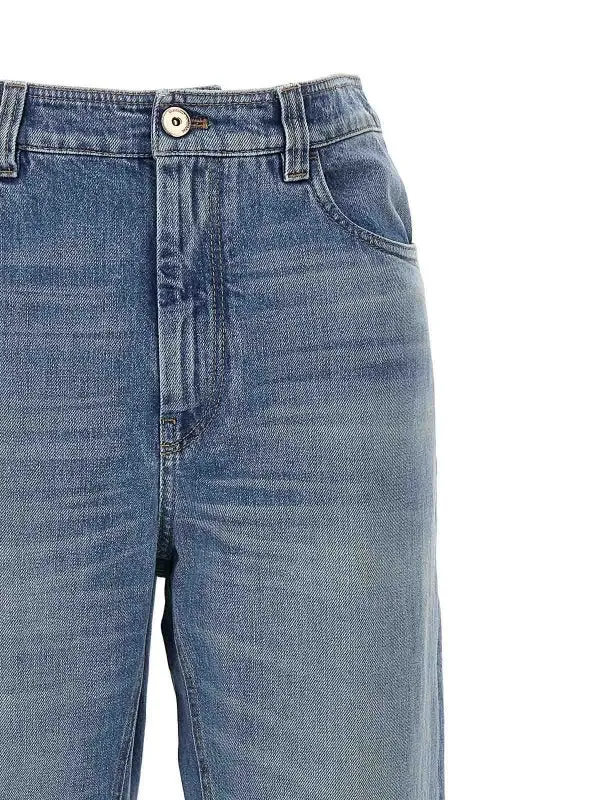BRUNELLO CUCINELLI WOMEN'S LIGHT BLUE STRAIGHT TROUSERS sold by Lord & Taylor product image thumbnail 3