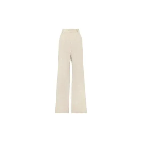 BRUNELLO CUCINELLI WOMEN'S LIGHT BEIGE WIDE LEG TROUSERS sold by Lord & Taylor