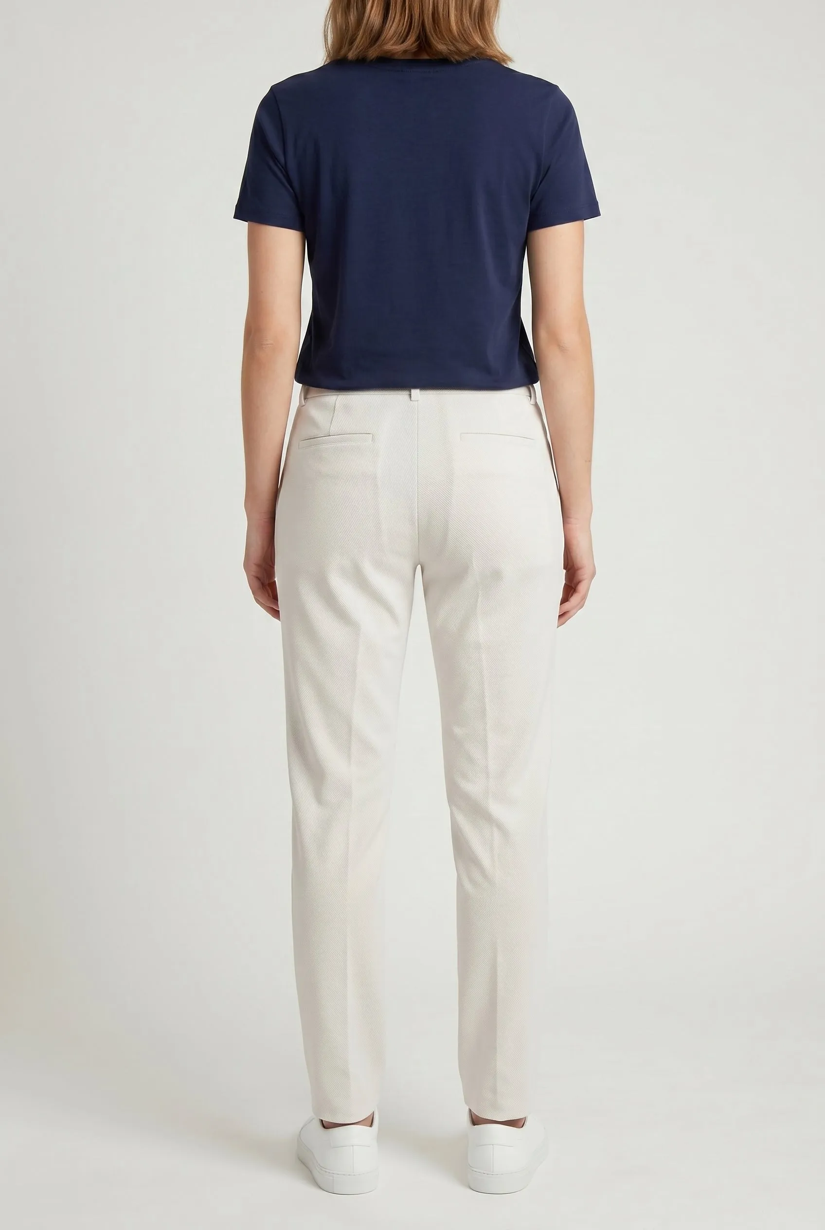 BRUNELLO CUCINELLI WOMEN'S OFF WHITE TAILORED COTTON TROUSERS sold by Lord & Taylor product image thumbnail 2
