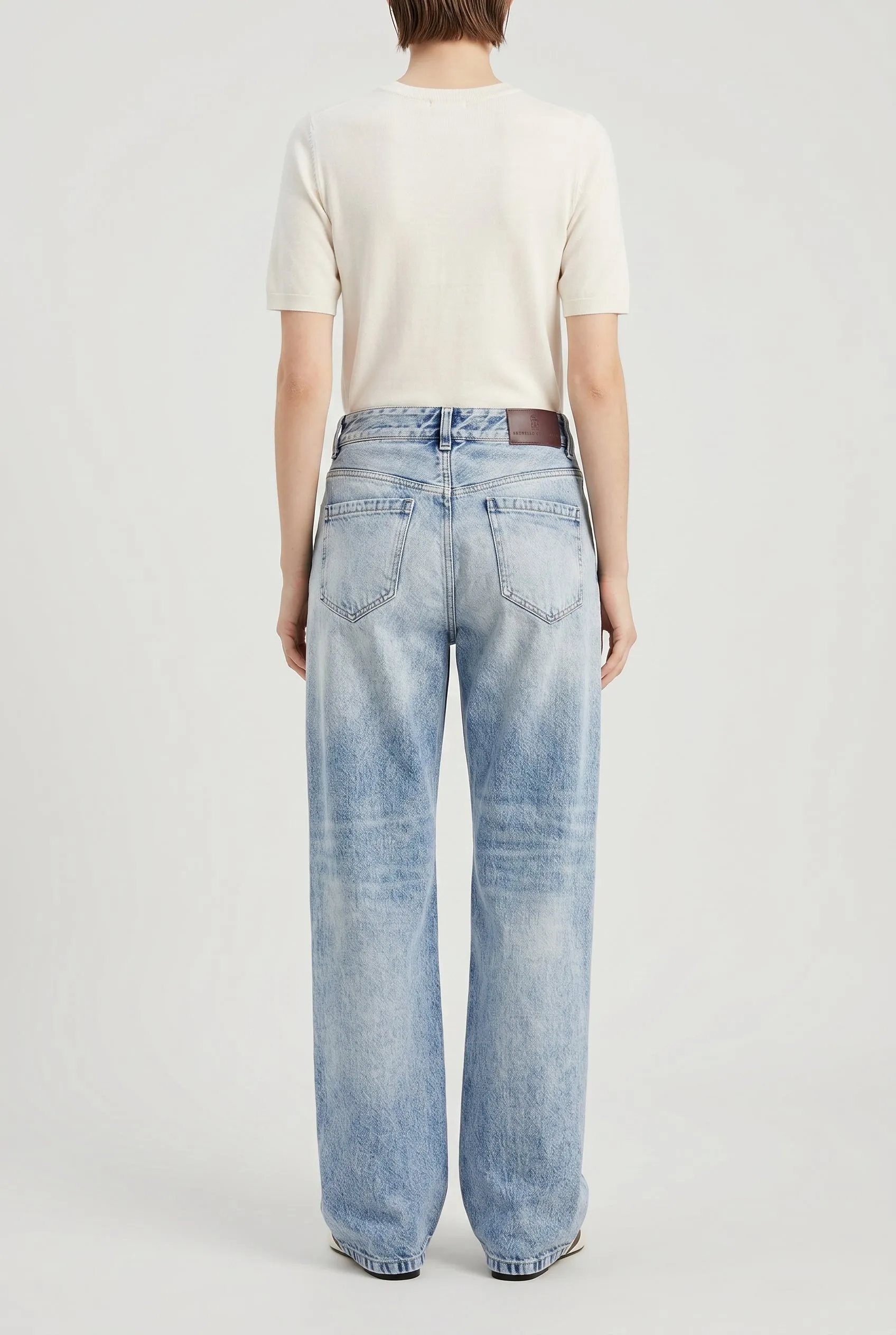 BRUNELLO CUCINELLI WOMEN'S LIGHT BLUE RELAXED TROUSERS sold by Lord & Taylor product image thumbnail 5