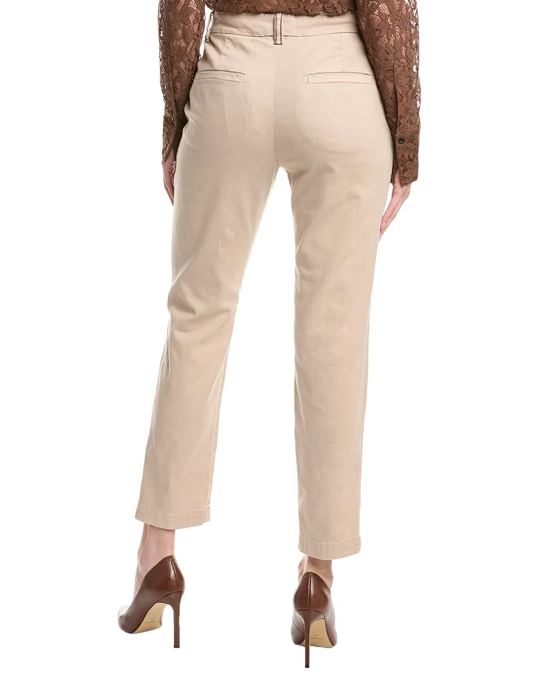BRUNELLO CUCINELLI WOMEN'S LIGHT BEIGE STRAIGHT TROUSERS sold by Lord & Taylor product image thumbnail 4