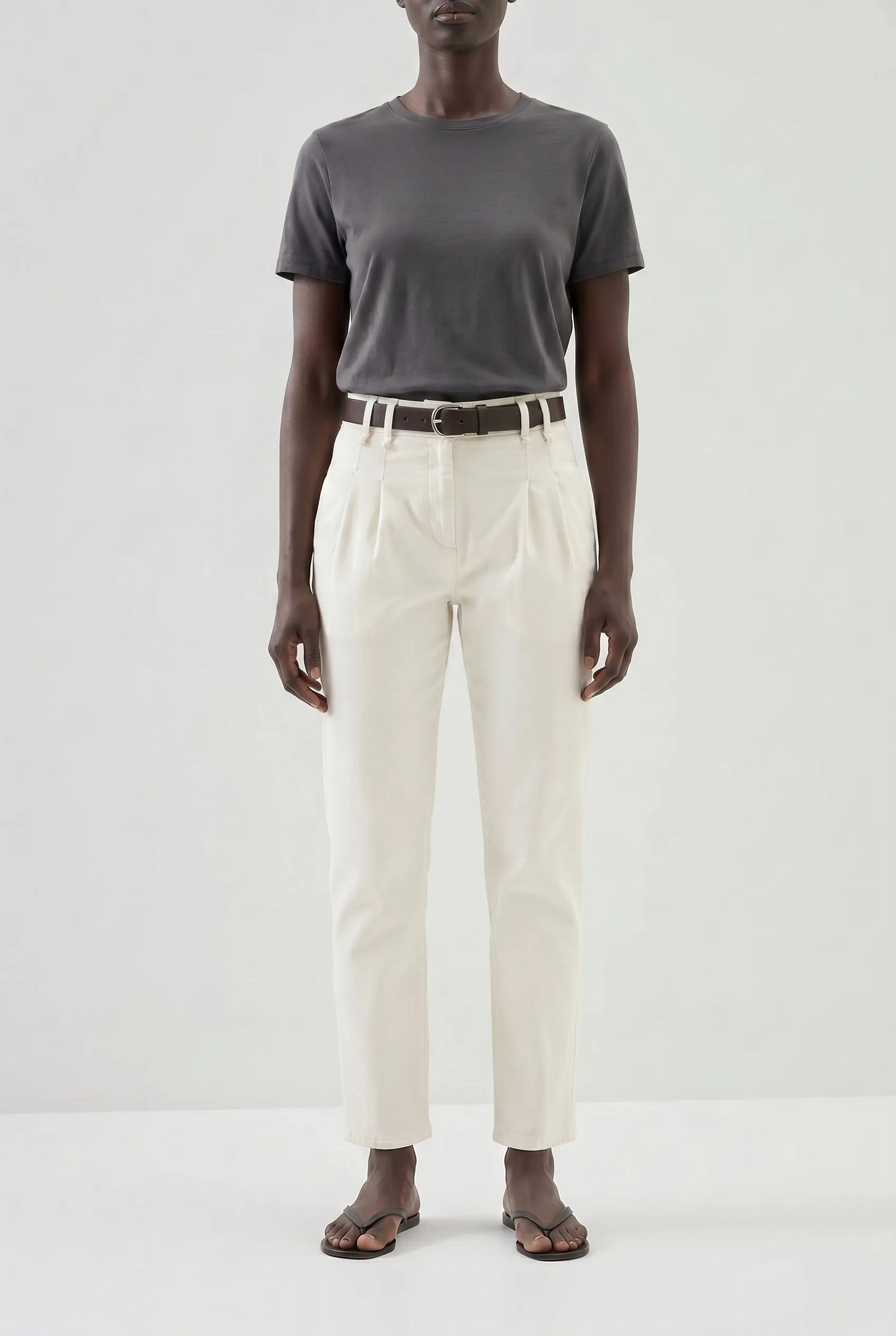 BRUNELLO CUCINELLI WOMEN'S OFF WHITE PLEATED TROUSERS sold by Lord & Taylor product image thumbnail 5