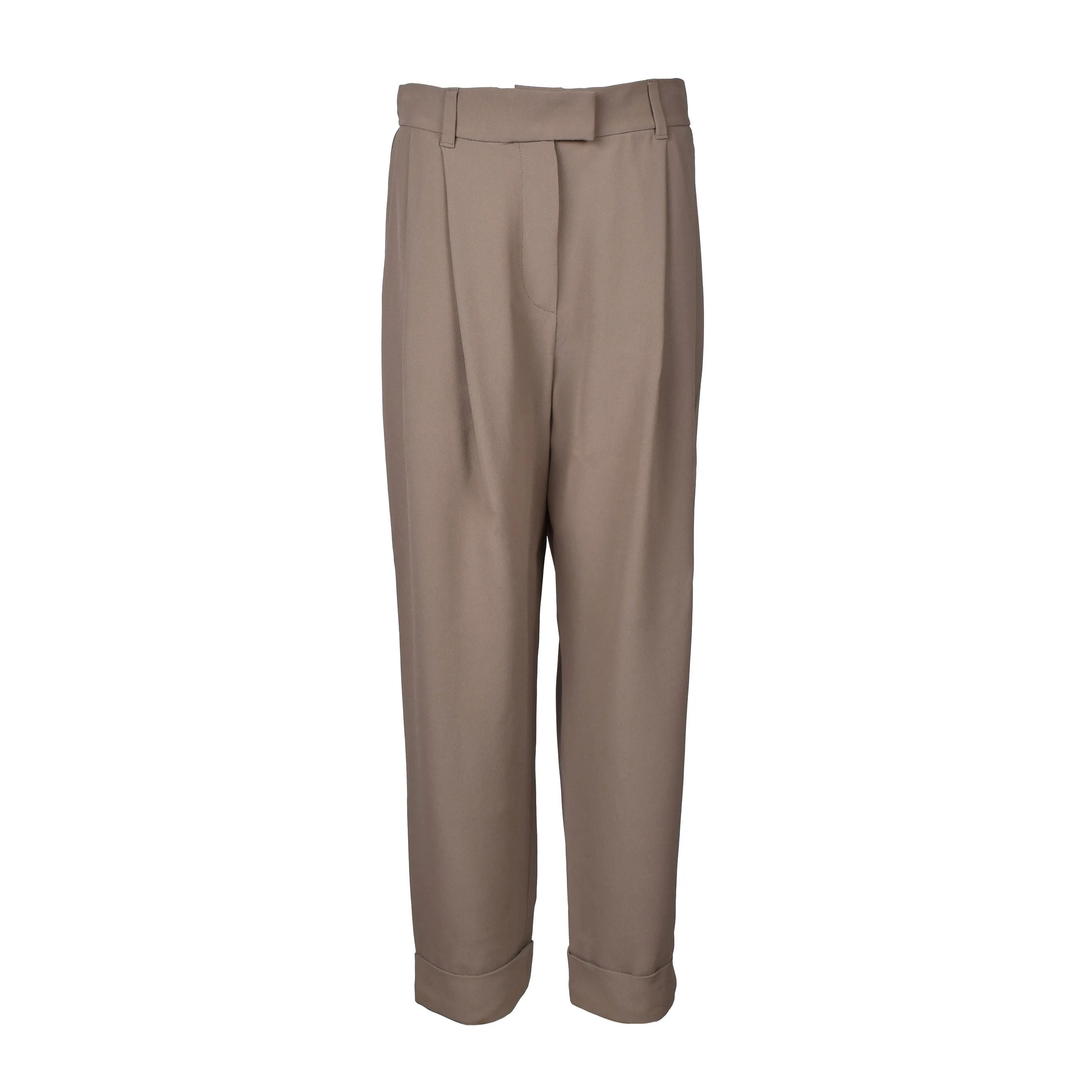 BRUNELLO CUCINELLI WOMEN'S BEIGE SILK BLEND TROUSERS sold by Lord & Taylor product image thumbnail 3