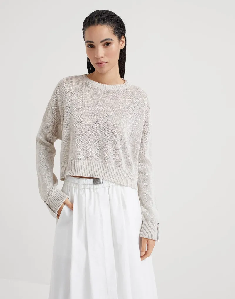 BRUNELLO CUCINELLI WOMEN'S LIGHT BEIGE RELAXED SWEATER sold by Lord & Taylor