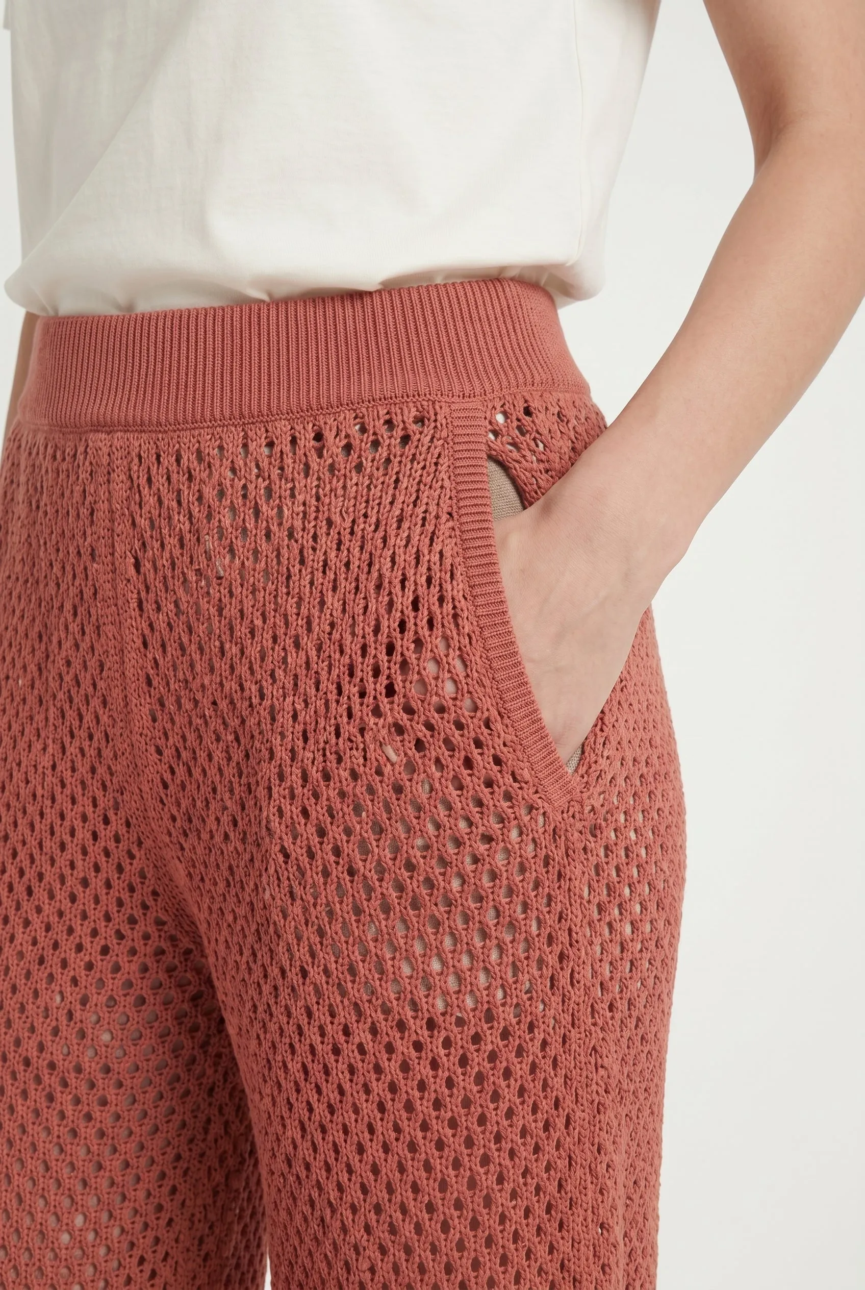 BRUNELLO CUCINELLI WOMEN'S RUST RELAXED KNIT TROUSERS sold by Lord & Taylor product image thumbnail 3