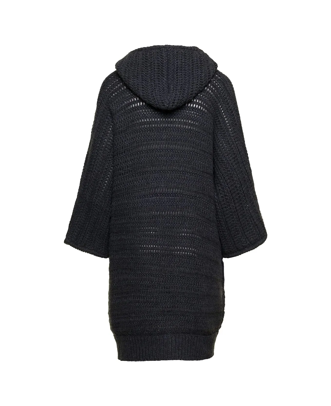 BRUNELLO CUCINELLI WOMEN'S BLACK WOOL HOODED SWEATER sold by Lord & Taylor product image thumbnail 2