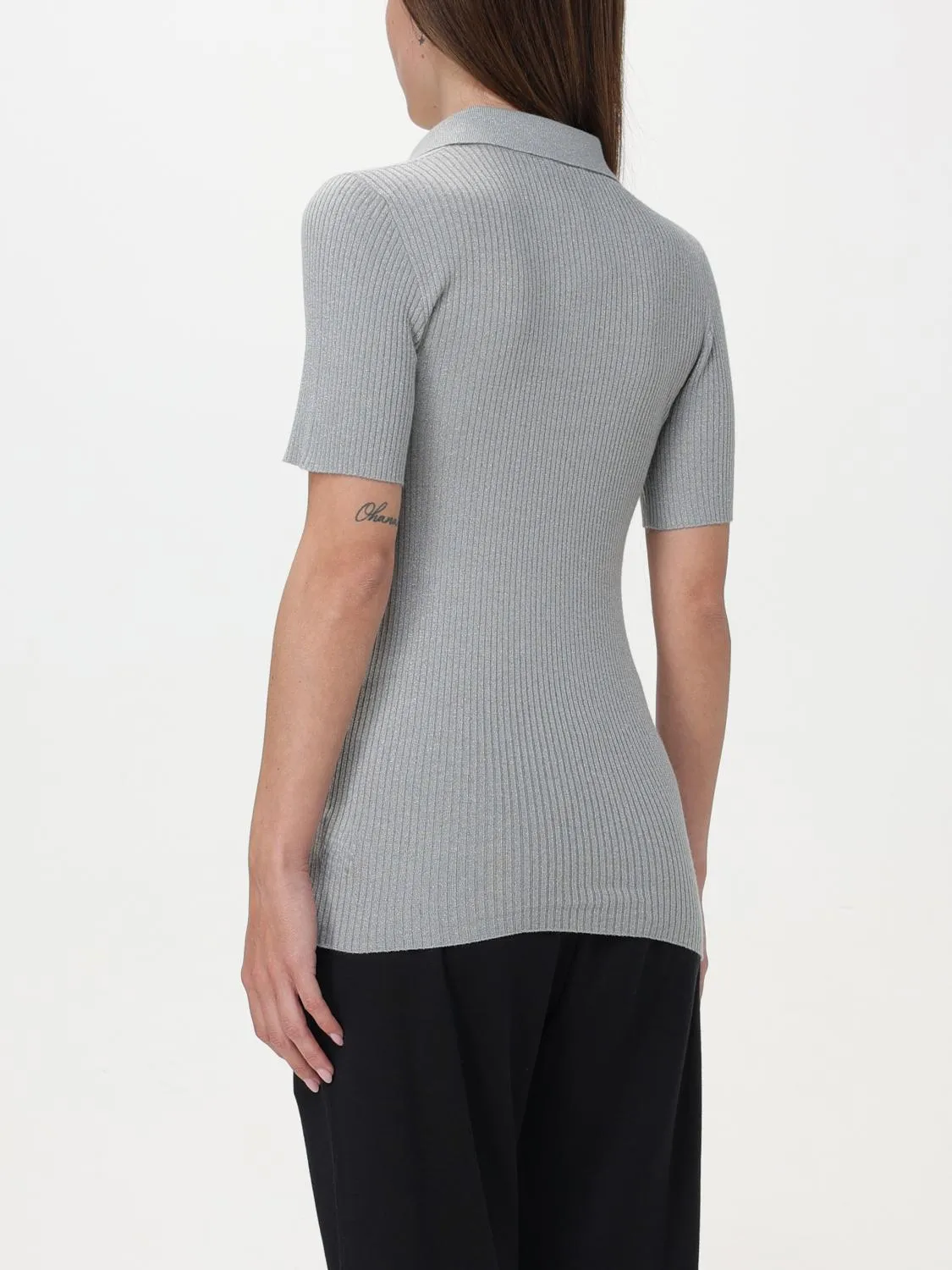 BRUNELLO CUCINELLI WOMEN'S LIGHT GREY WOOL BLEND SHIRT sold by Lord & Taylor product image thumbnail 3