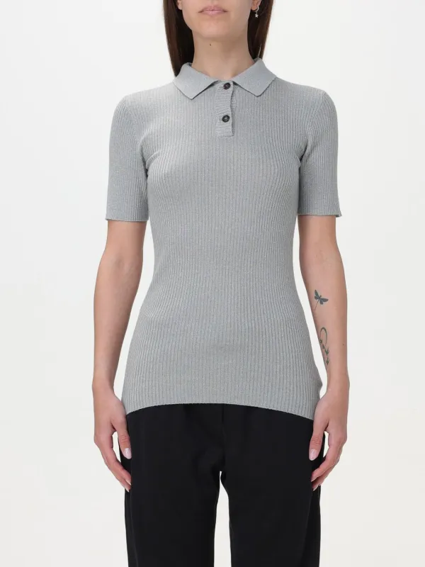 BRUNELLO CUCINELLI WOMEN'S LIGHT GREY WOOL BLEND SHIRT made by Brunello Cucinelli