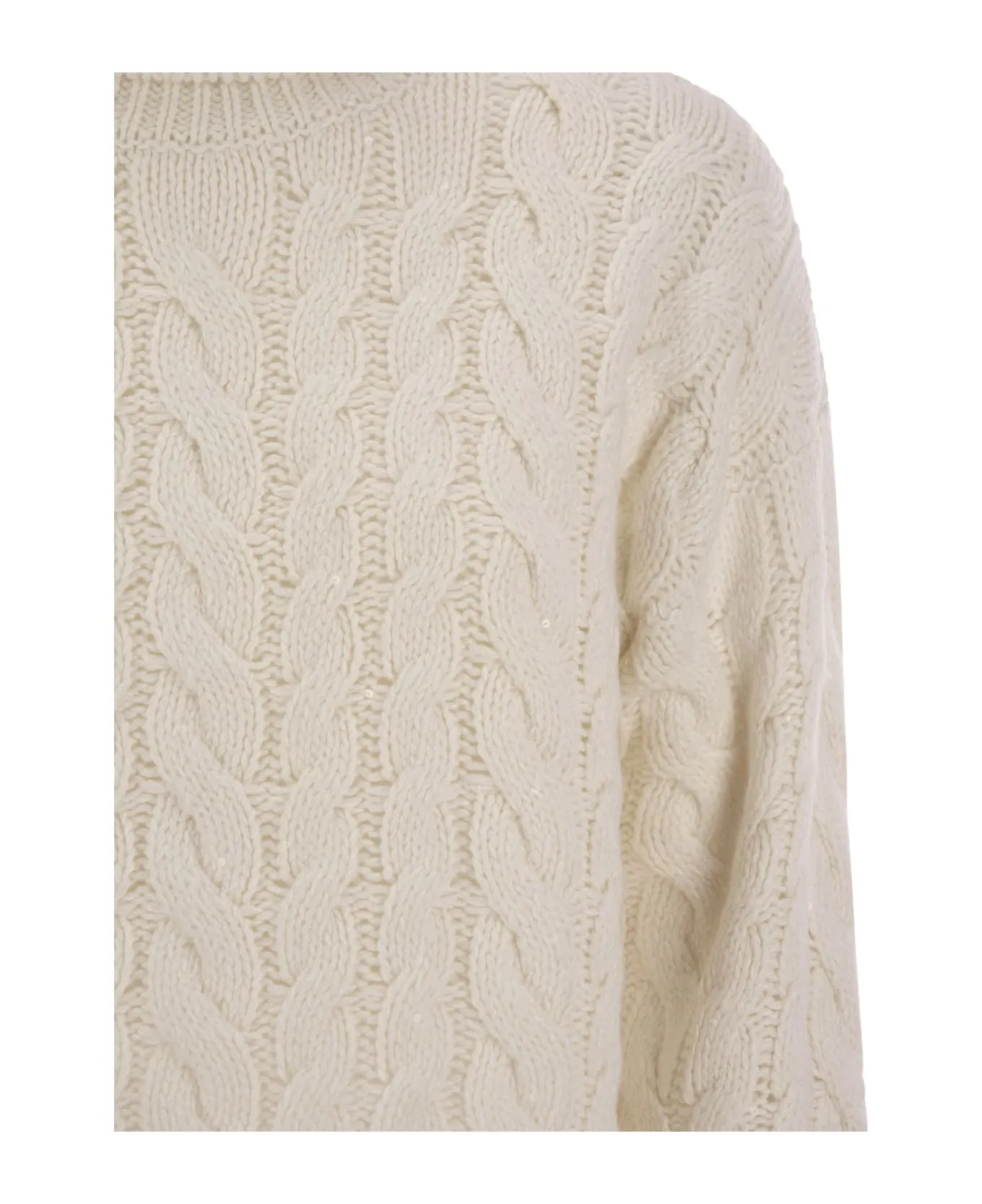 BRUNELLO CUCINELLI WOMEN'S IVORY WOOL SILK SWEATER sold by Lord & Taylor product image thumbnail 4