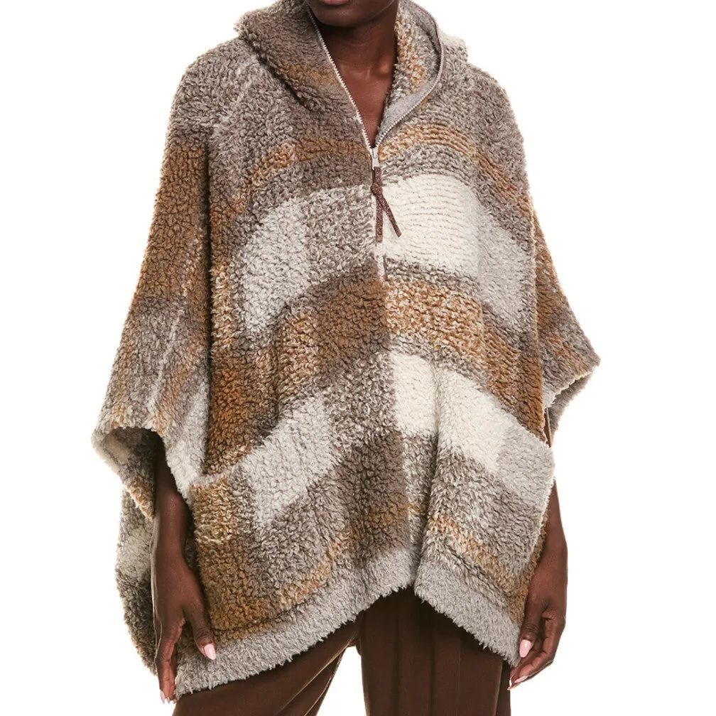 BRUNELLO CUCINELLI WOMEN'S TAUPE CASHMERE HOODED PONCHO JACKET sold by Lord & Taylor product image thumbnail 2