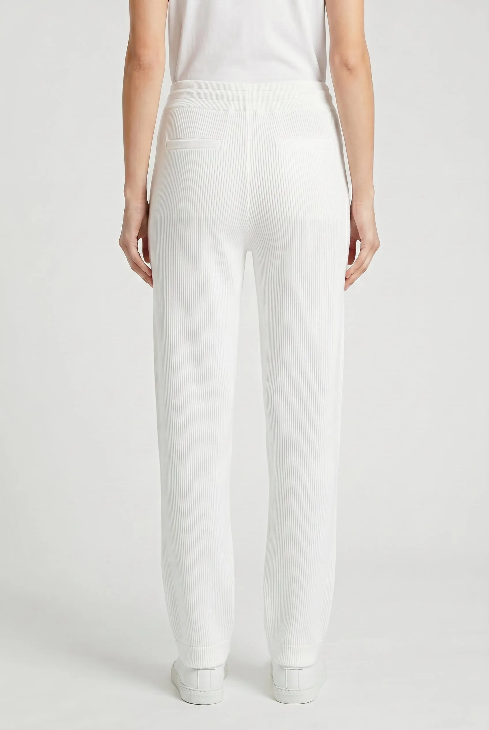 BRUNELLO CUCINELLI WOMEN'S WHITE RELAXED COTTON TROUSERS sold by Lord & Taylor product image thumbnail 4