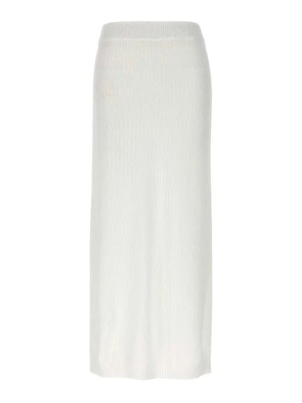 BRUNELLO CUCINELLI WOMEN'S WHITE RIBBED MAXI SKIRT sold by Lord & Taylor product image thumbnail 2