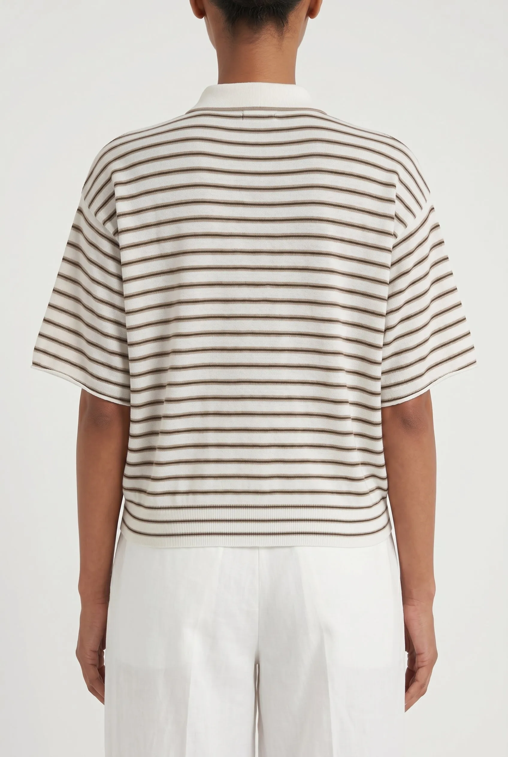 BRUNELLO CUCINELLI WOMEN'S WHITE STRIPED WOOL SHIRT sold by Lord & Taylor product image thumbnail 2