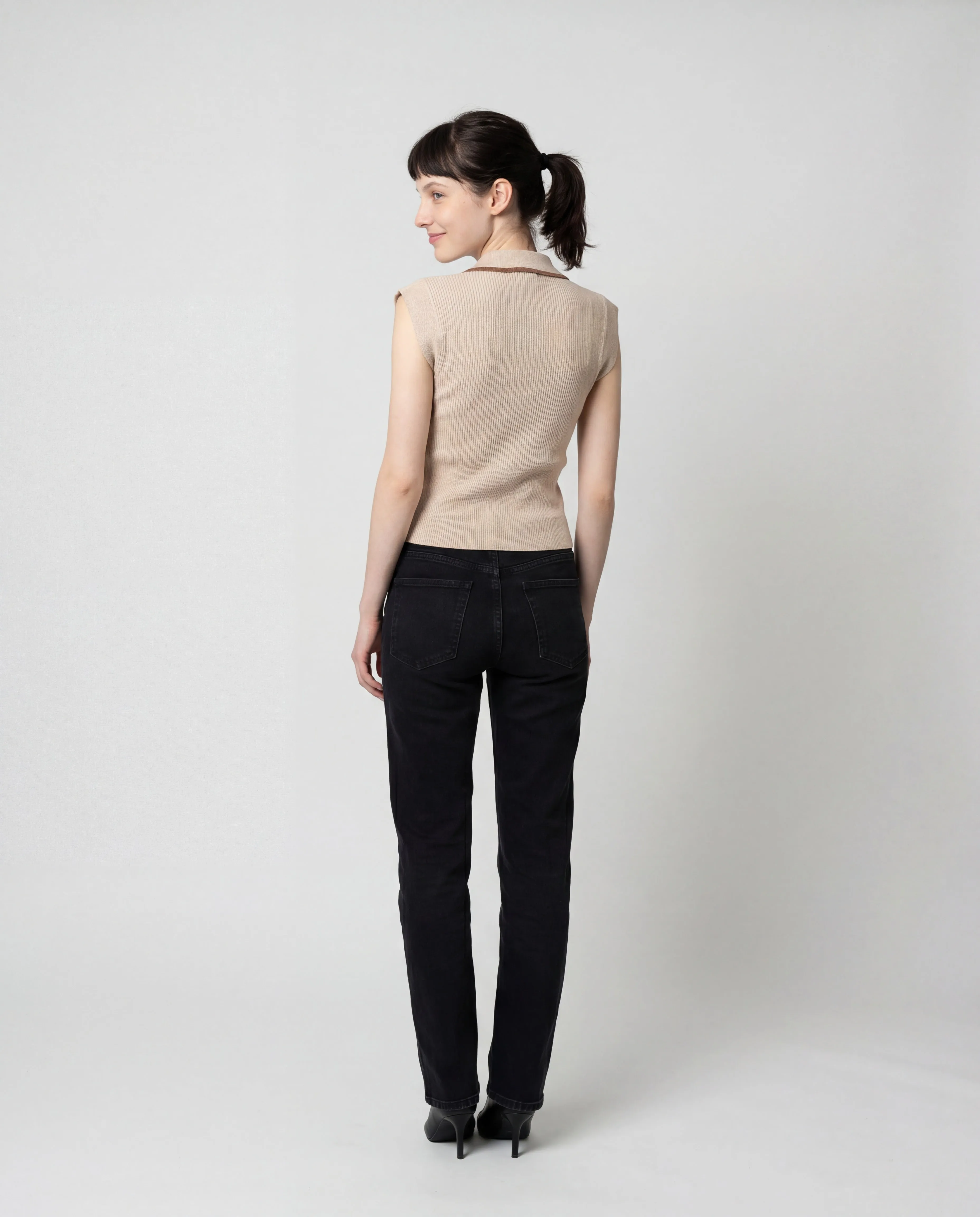 BRUNELLO CUCINELLI WOMEN'S BEIGE CASHMERE SLEEVELESS SWEATER sold by Lord & Taylor product image thumbnail 5