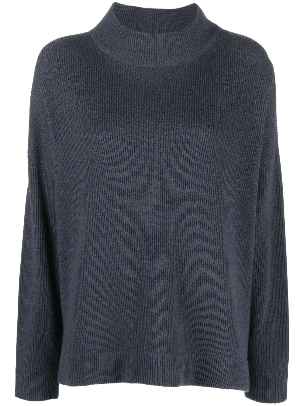BRUNELLO CUCINELLI WOMEN'S DARK BLUE WOOL RELAXED SWEATER sold by Lord & Taylor