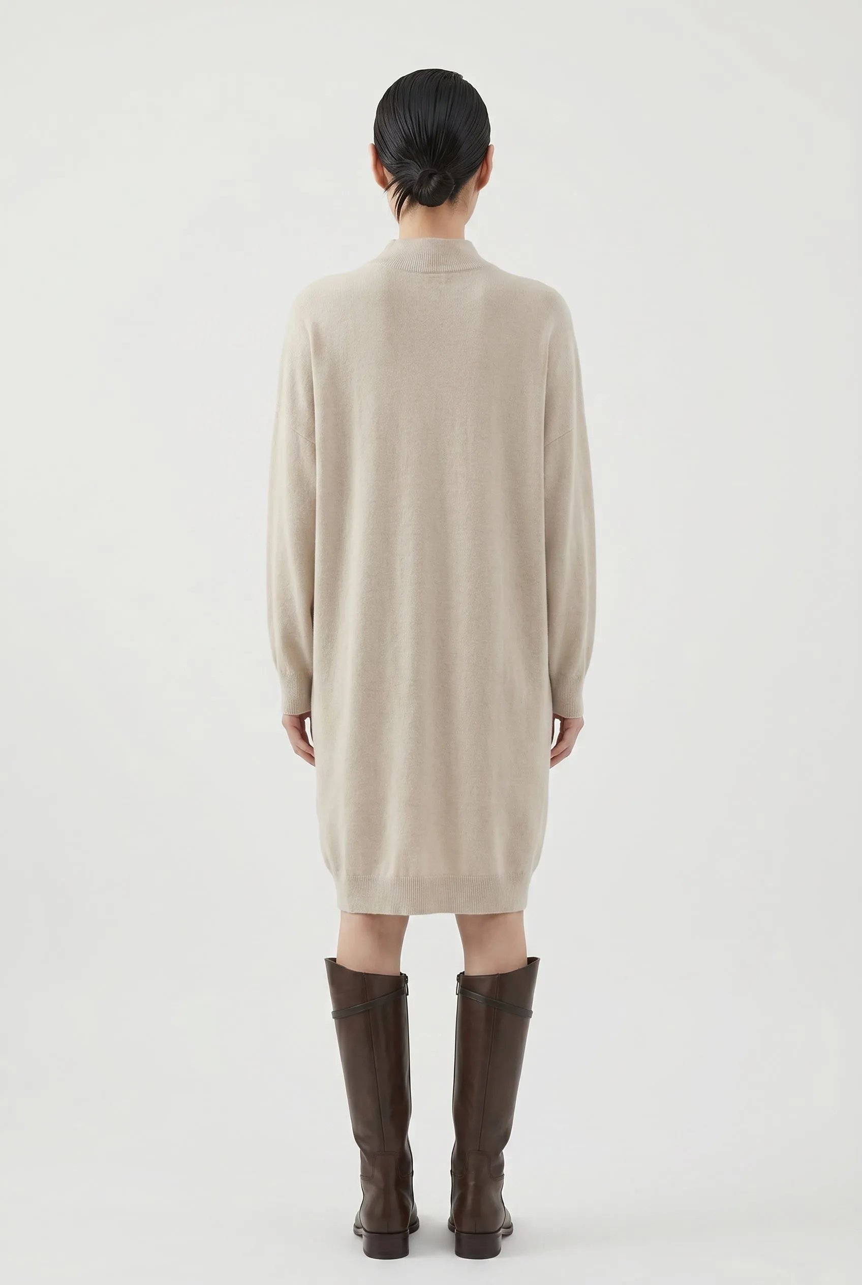 BRUNELLO CUCINELLI WOMEN'S LIGHT BEIGE WOOL SWEATER DRESS sold by Lord & Taylor product image thumbnail 2