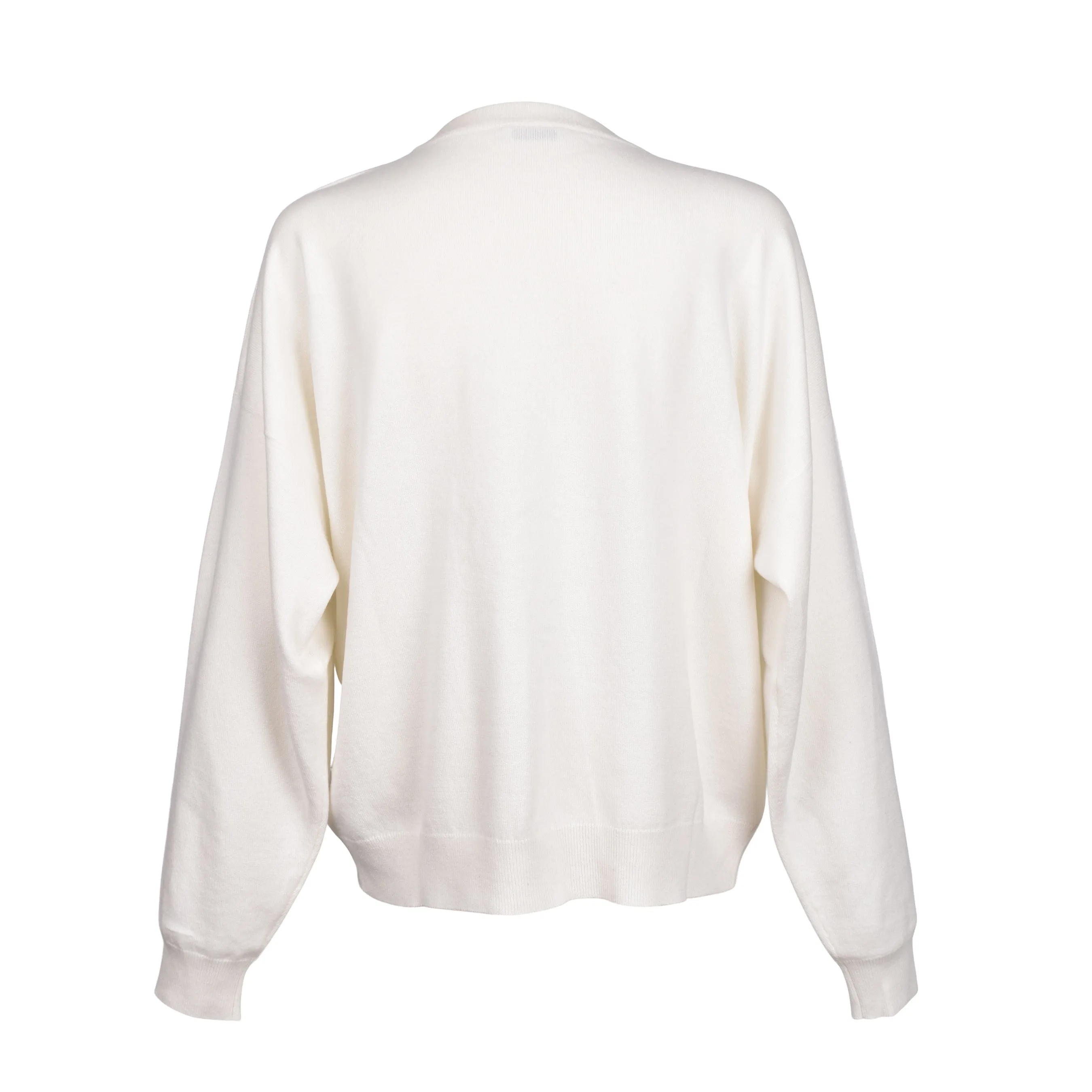 BRUNELLO CUCINELLI WOMEN'S WHITE CASHMERE RIBBED SWEATER sold by Lord & Taylor product image thumbnail 3